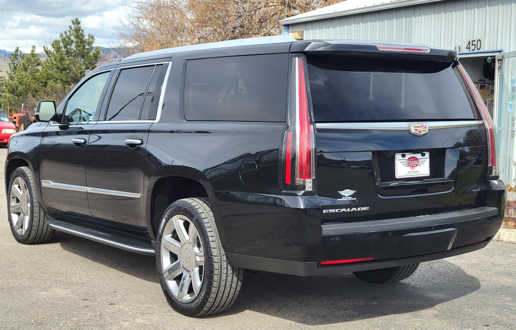 2018 Black /Black Cadillac Escalade ESV (1GYS4HKJ4JR) with an 6.2L V8 engine, 10 Speed Auto transmission, located at 450 N Russell, Missoula, MT, 59801, (406) 543-6600, 46.874496, -114.017433 - Beautiful Black Caddy SUV. 4 Wheel Drive. 6.2L V8 Engine. 10 Speed Automatic Transmission. 3rd Row Seating. Heated and Cooled Leather Seats. Navigation. Bluetooth. Backup Camera. Runningboards. Air Cruise Tilt. Power Windows and Locks. - Photo#7